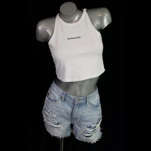 Alphalete White Crop Tank Tol